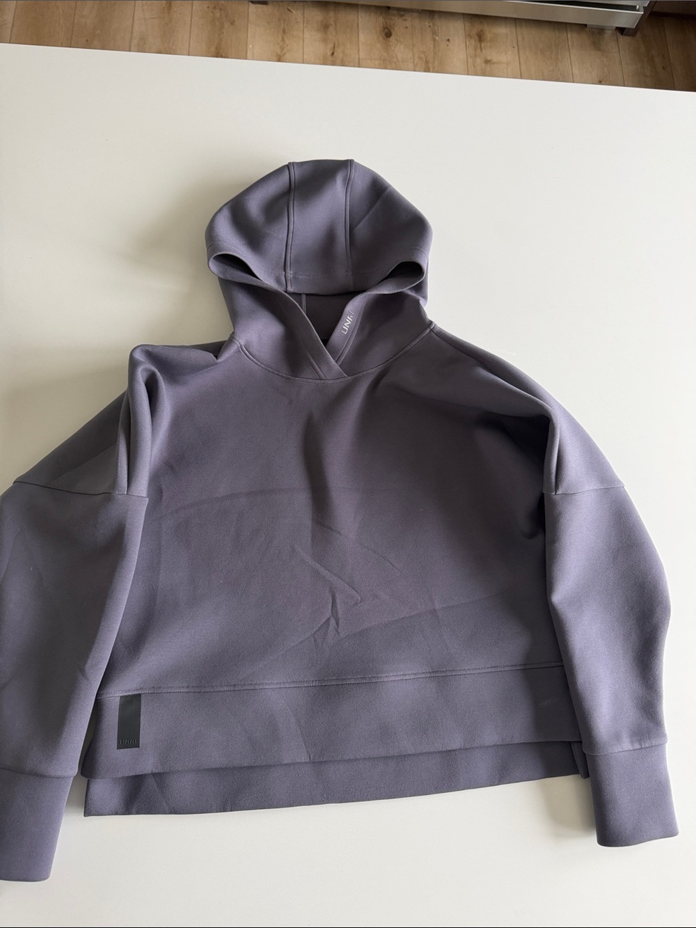 UNRL Women's Cropped Hooded Sweatshirt - Dusty Purple